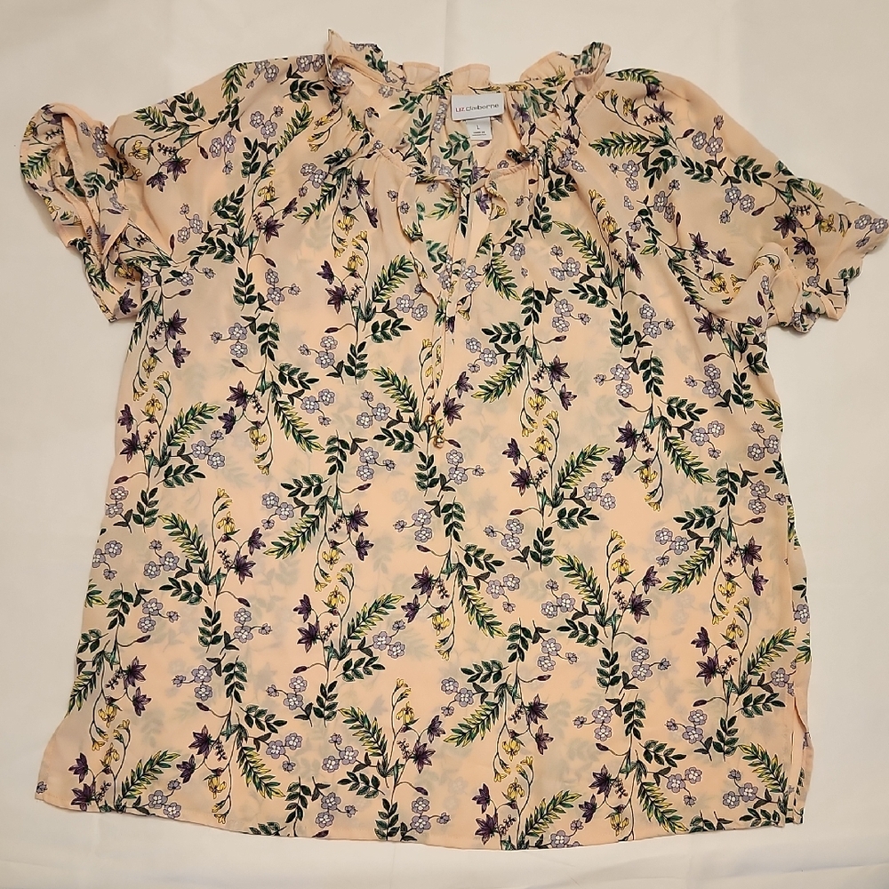 Liz Claiborne Floral Top (L)